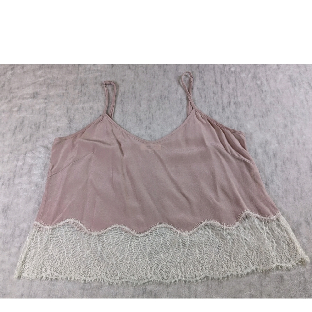 Wilfred Blush Pink Silk And Lace Cami